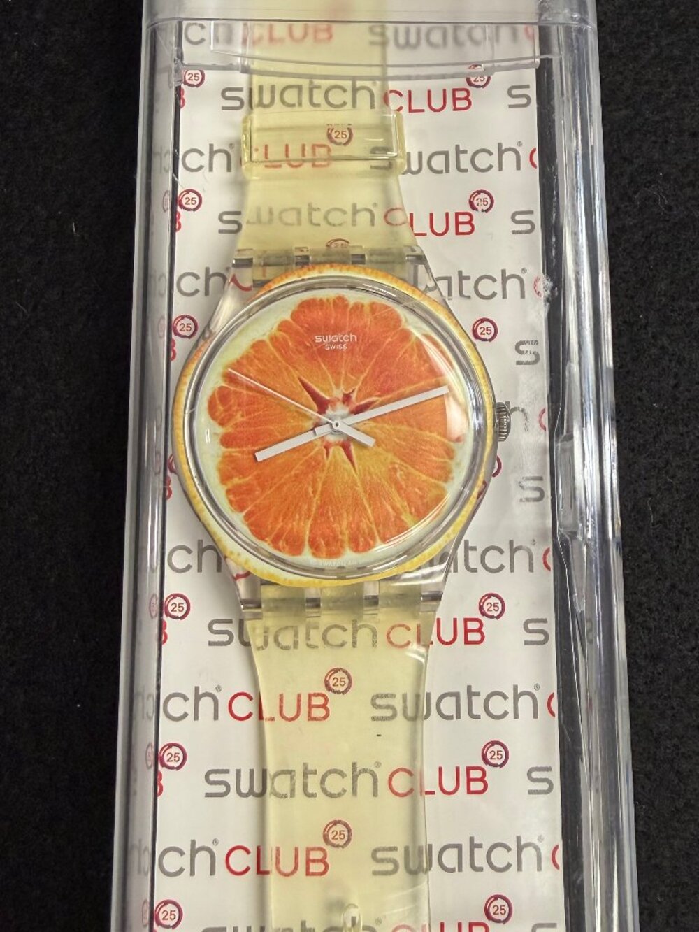 Swatch Vitamine Boost SUOK115 Orange Slice Watch 2015 Box Swiss